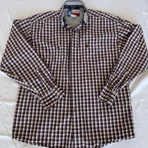 George Straight Wrangler Cowboy Cut Collection Long Sleeve Shirt